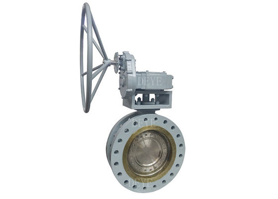 Double Flange Oil Gas Valve Triple Eccentric Butterfly Valve With Replaceable Seated